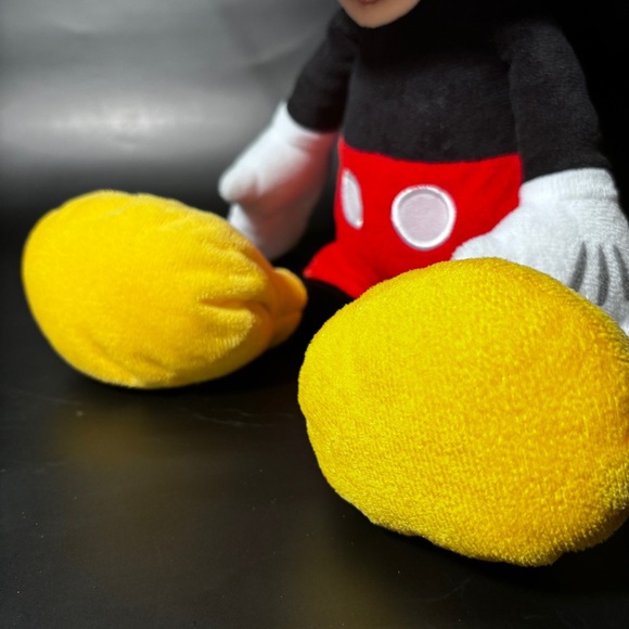 Walt Disney’s Mickey Mouse Plush 16” when standing. Yellow black white red - Picture 4 of 6